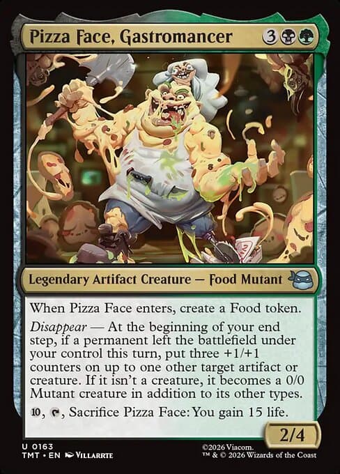 Pizza Face, Gastromancer 2026 Magic: The Gathering Teenage Mutant Ninja Turtles