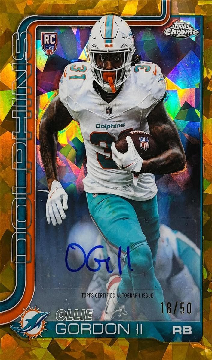 Ollie Gordon II 2025 topps Topps Chrome Rookie Autographs