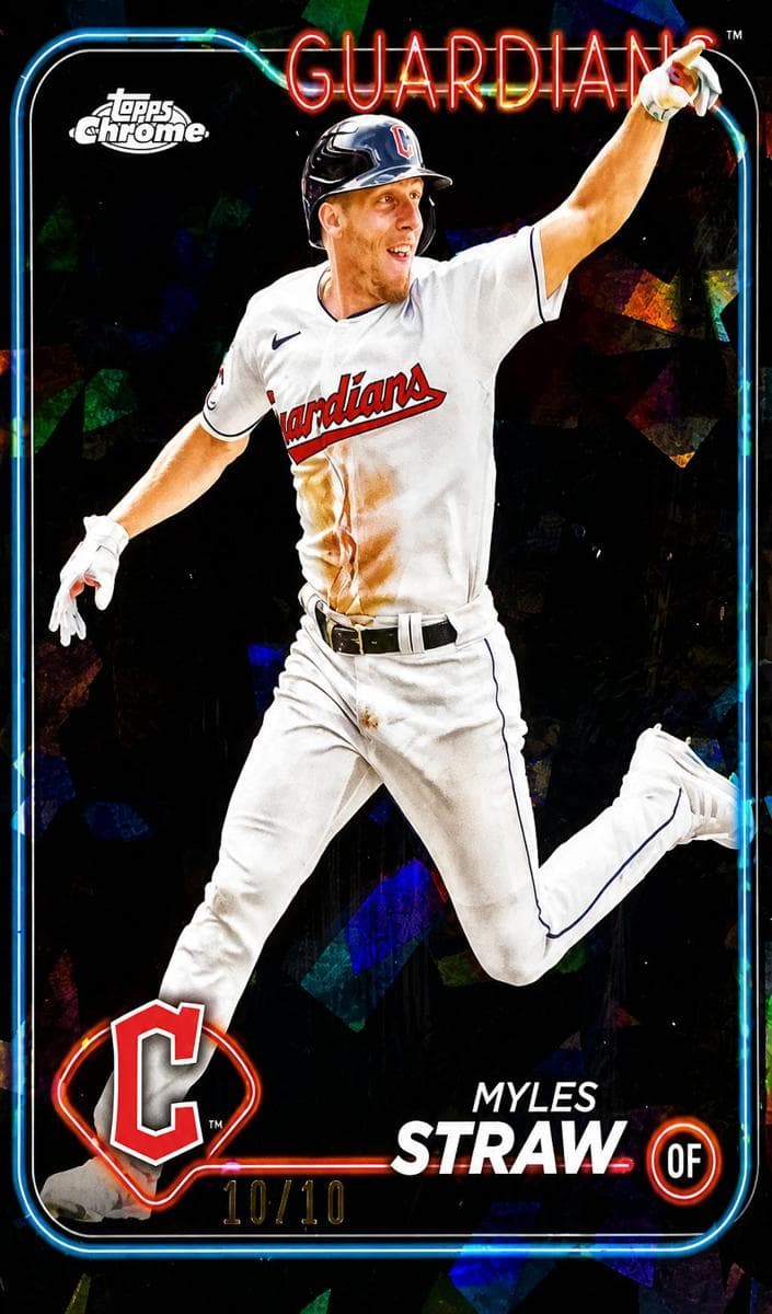 Myles Straw trading card