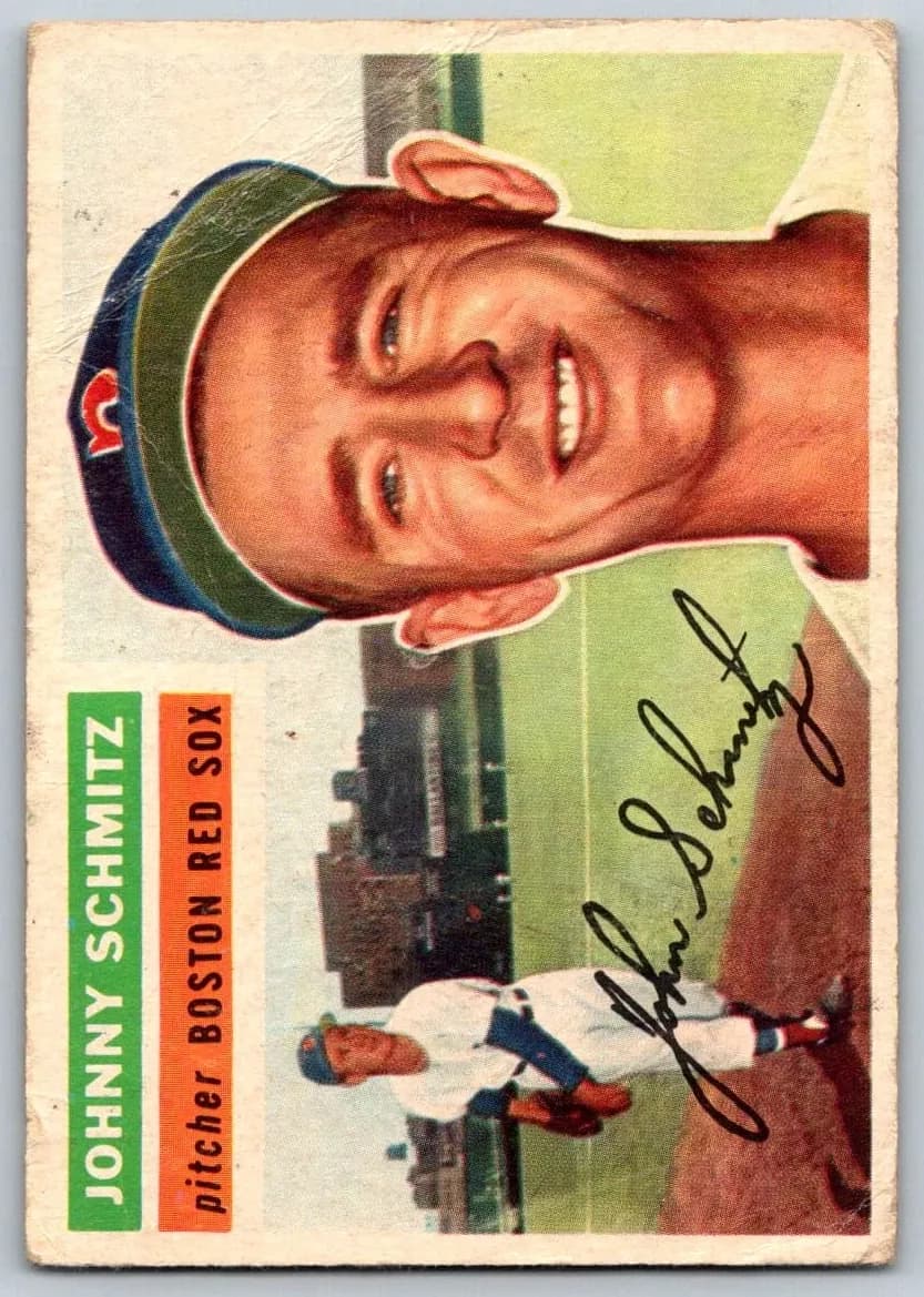 Johnny Schmitz 1956 topps Topps