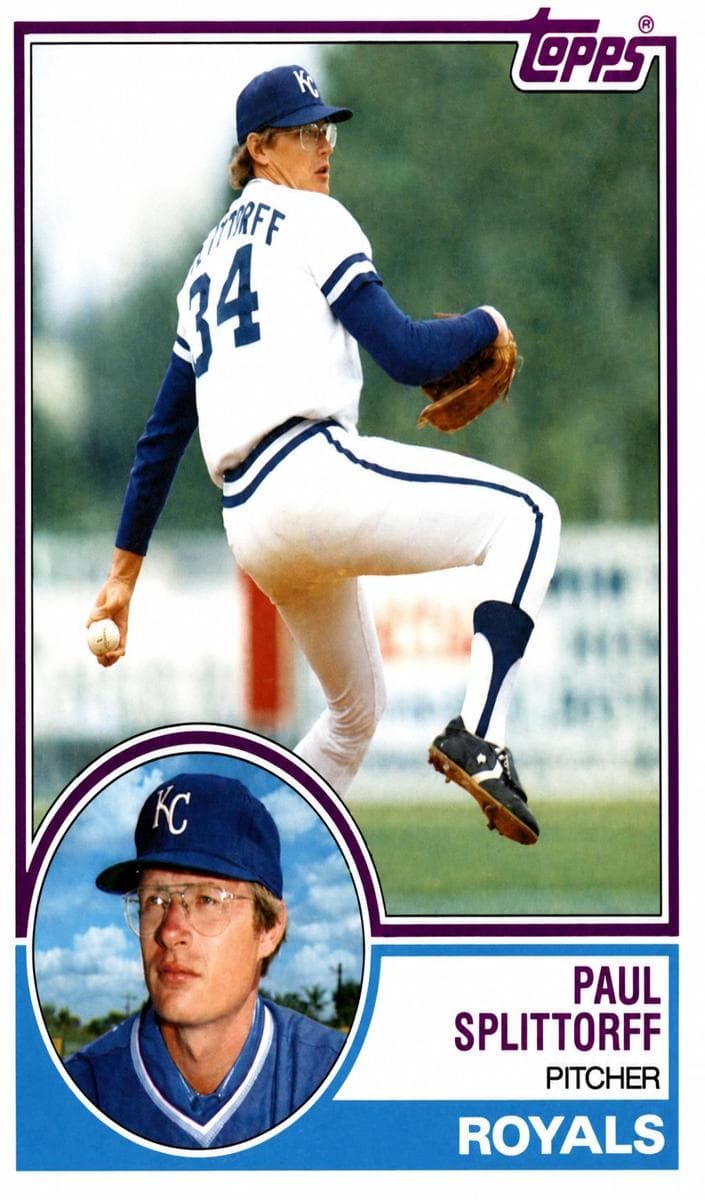 Paul Splittorff trading card