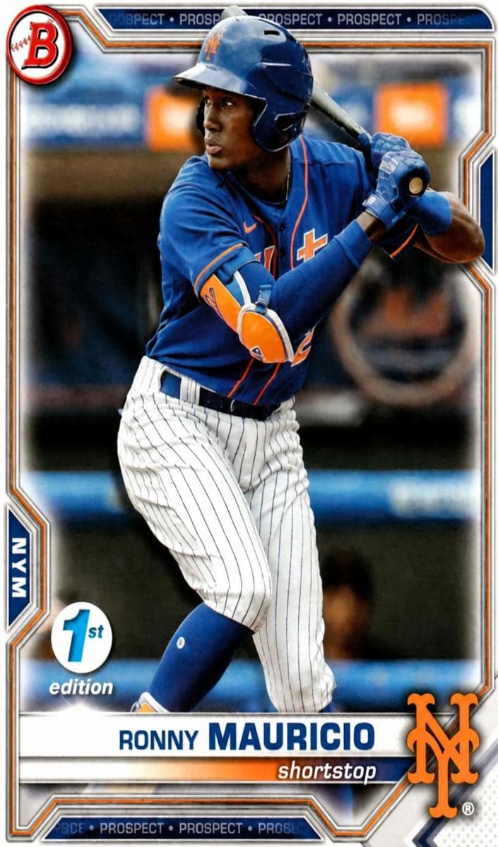 Ronny Mauricio 2021 bowman Bowman Draft