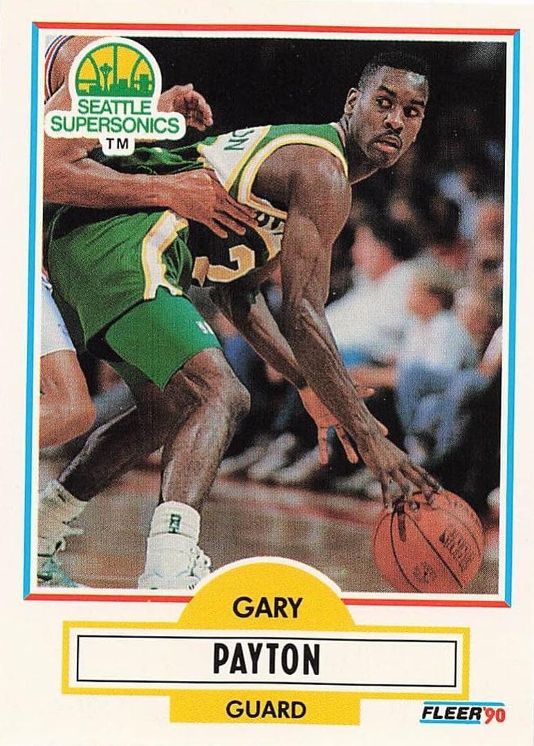 Gary Payton trading card