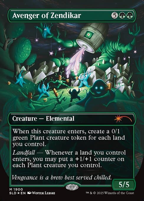 Avenger Of Zendikar 2019 Magic: The Gathering Secret Lair Drop Double Rainbow Foil