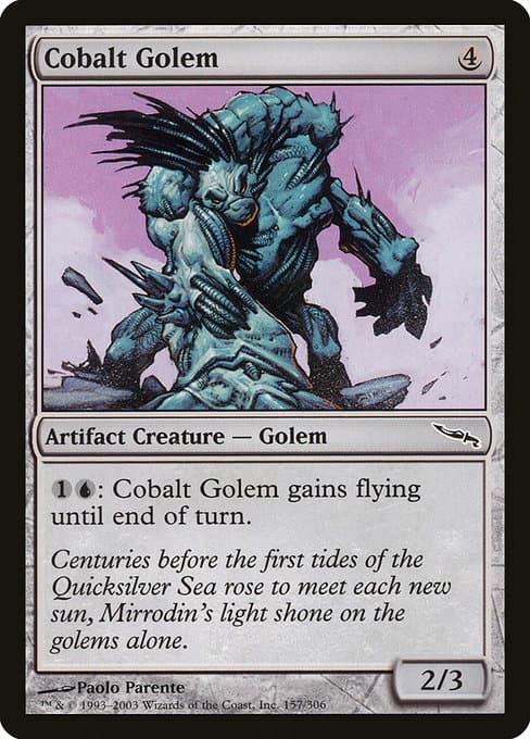Cobalt Golem 2003 Magic: The Gathering Mirrodin