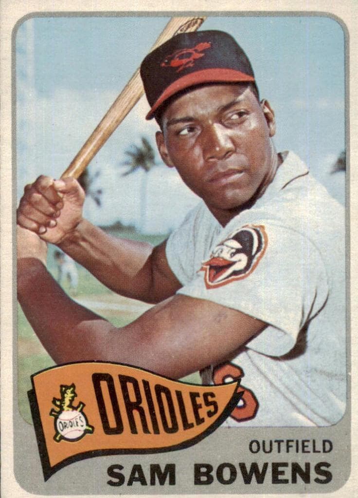 Sam Bowens 1965 topps Topps