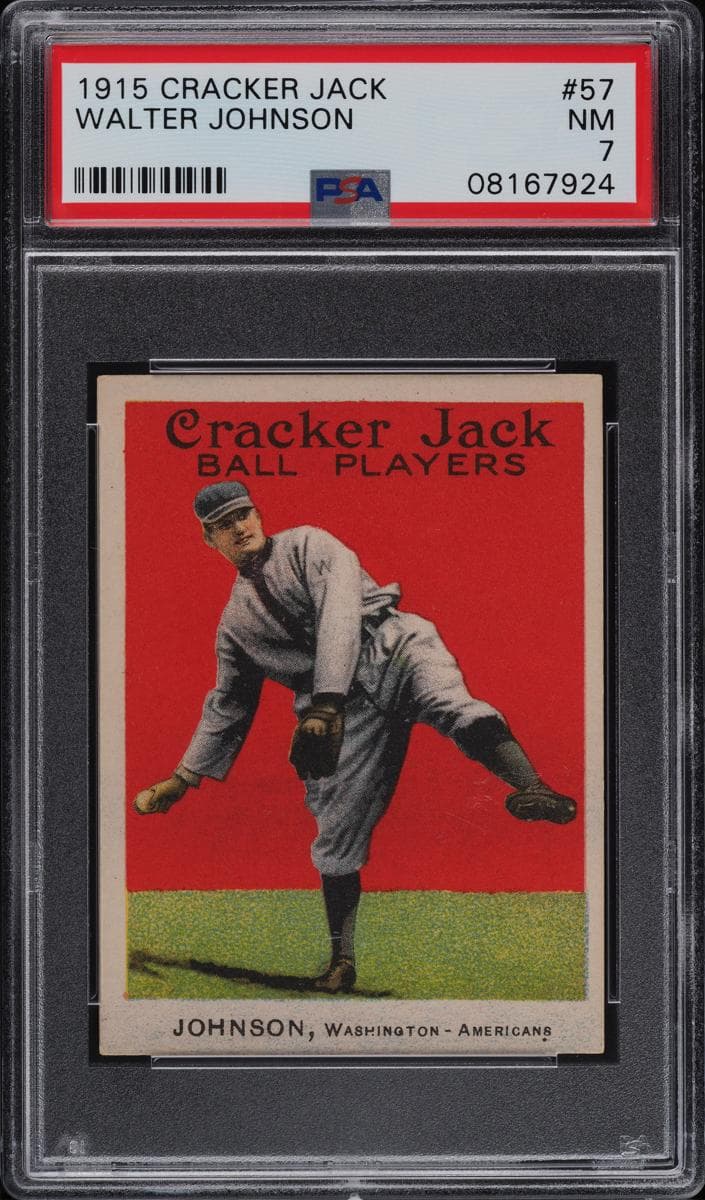 Walter Johnson 1915 unknown Cracker Jack