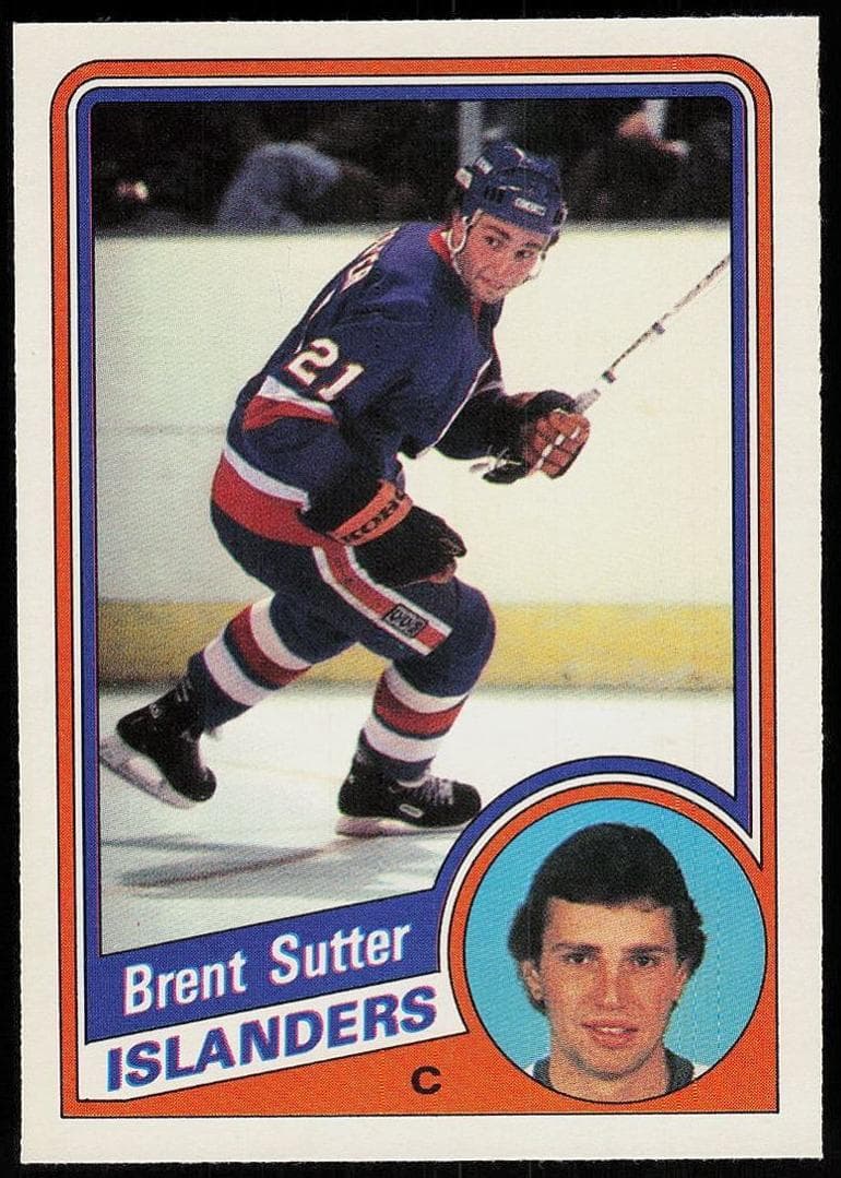 Brent Sutter 1984 topps O-Pee-Chee
