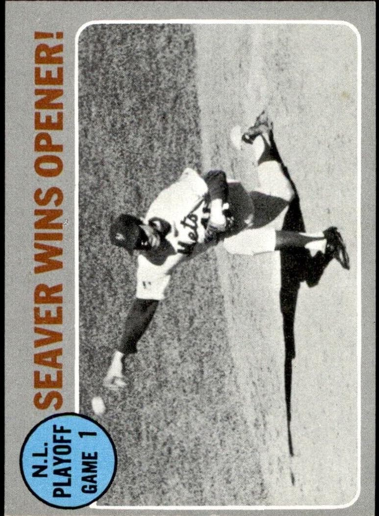 N.L Playoff Game 1 - Seaver Wins Opener! 1970 topps Topps