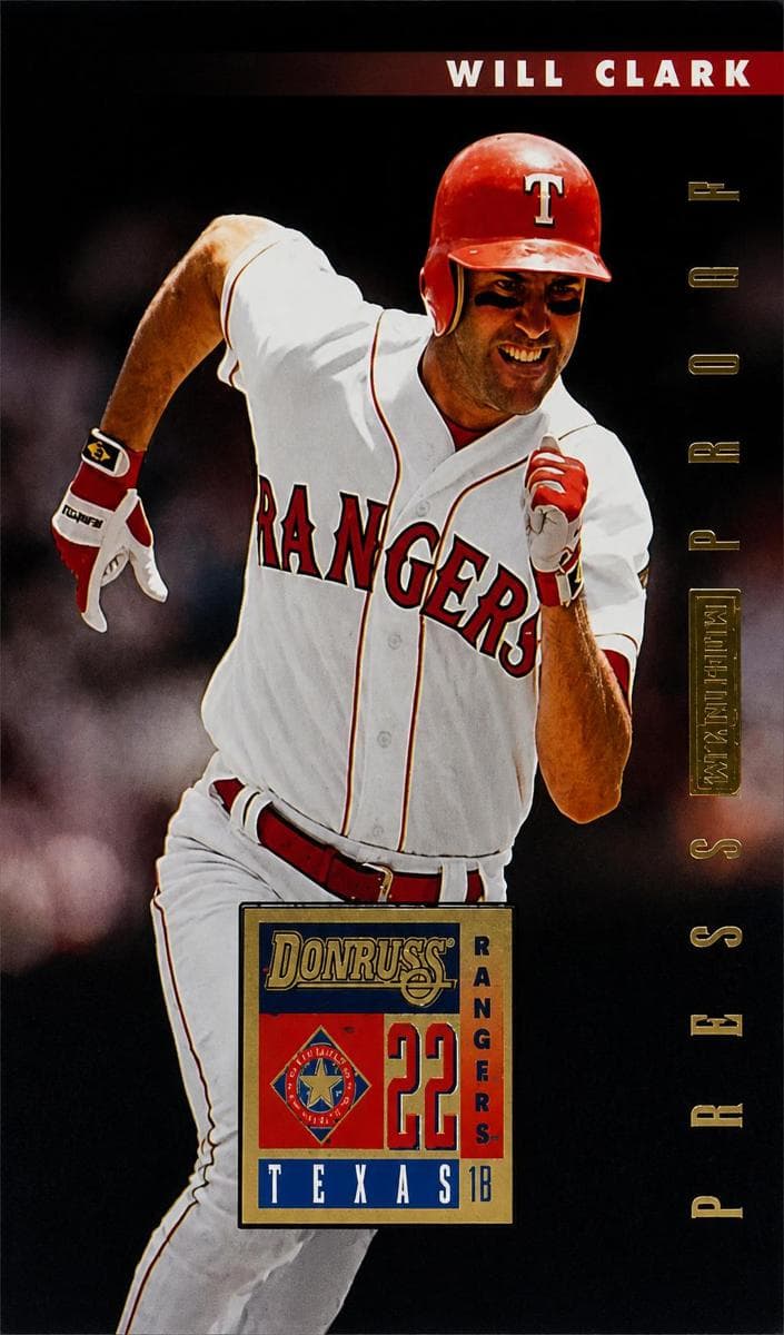 Will Clark 1996 panini Donruss