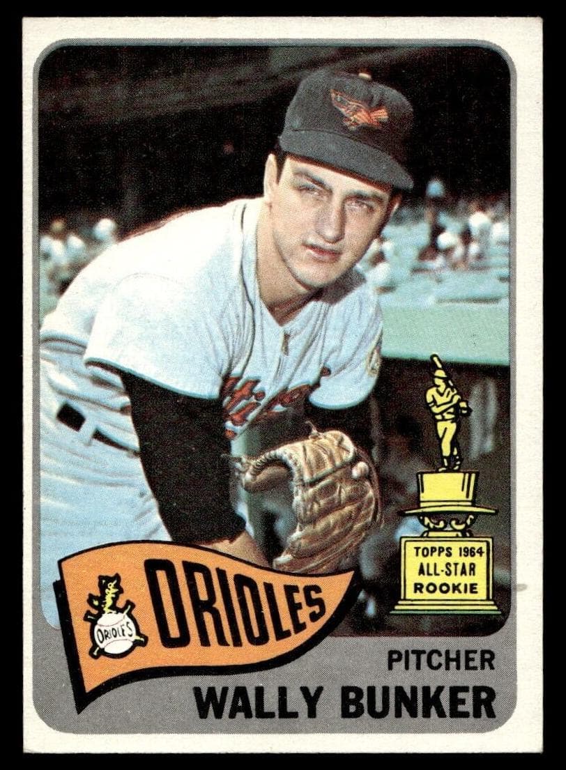 Wally Bunker 1965 topps Topps
