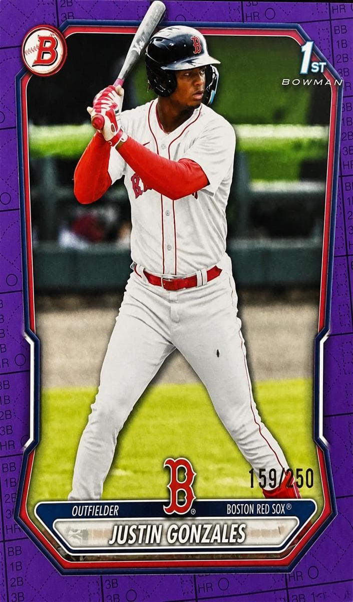 Justin Gonzales trading card