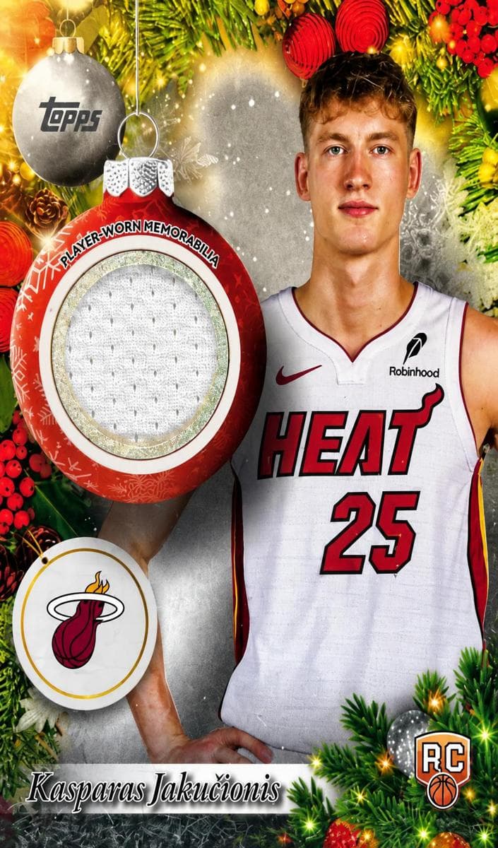 Kasparas Jakučionis 2025 topps Topps Holiday