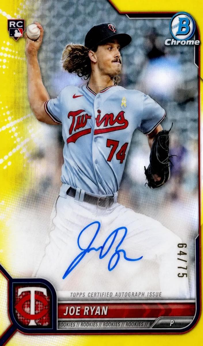 Joe Ryan 2022 bowman Bowman