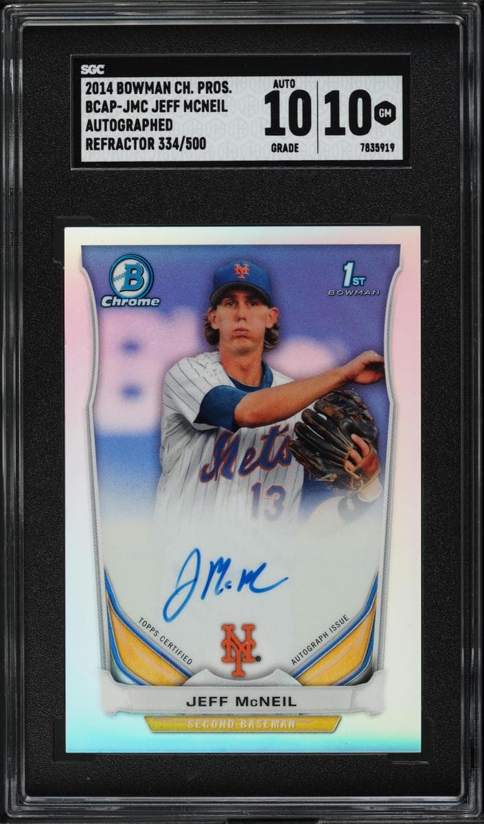 Jeff McNeil 2014 bowman Bowman Chrome