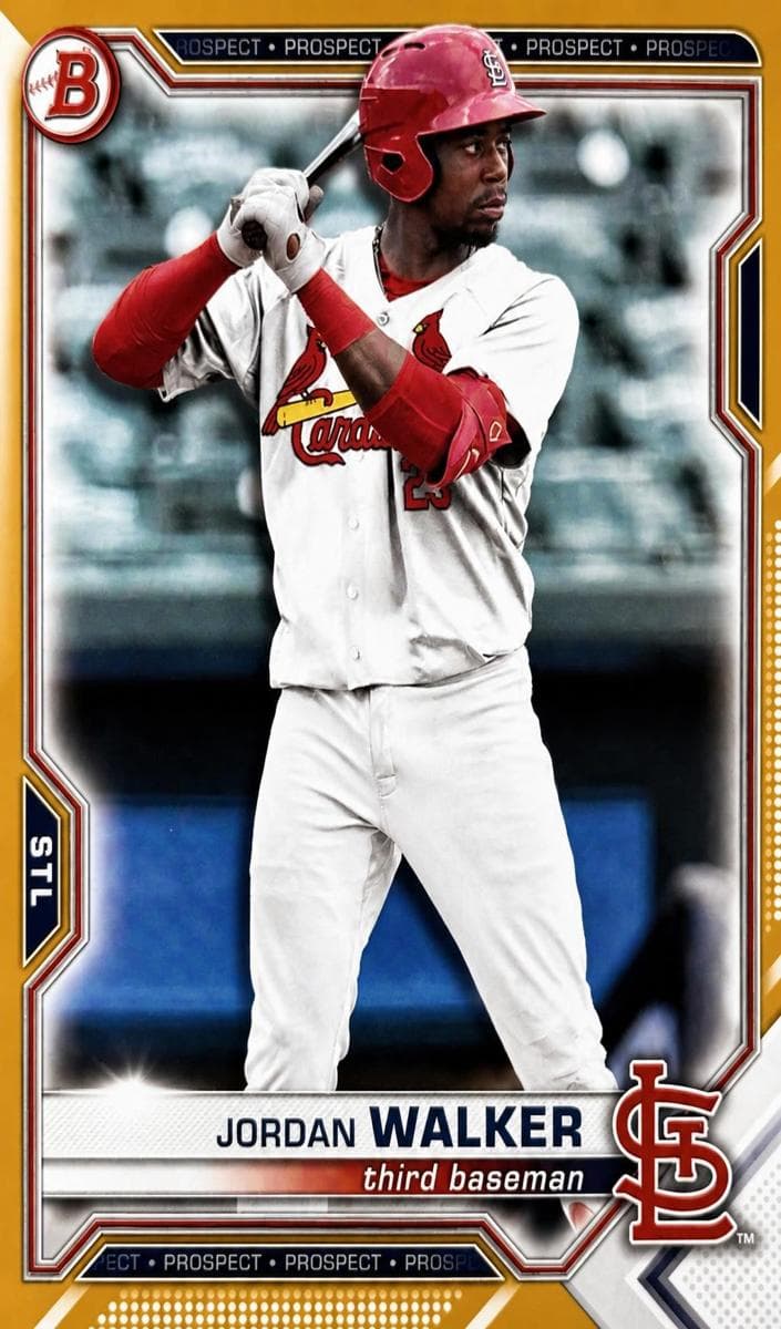 Jordan Walker 2021 bowman Bowman Draft
