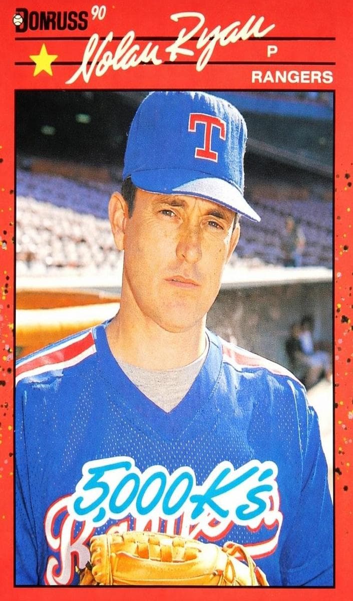 Nolan Ryan 1990 panini Donruss