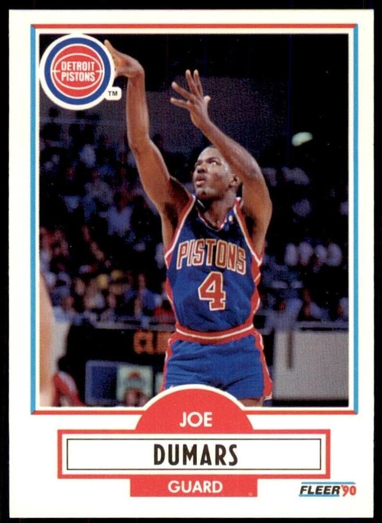Joe Dumars 1990 fleer Fleer