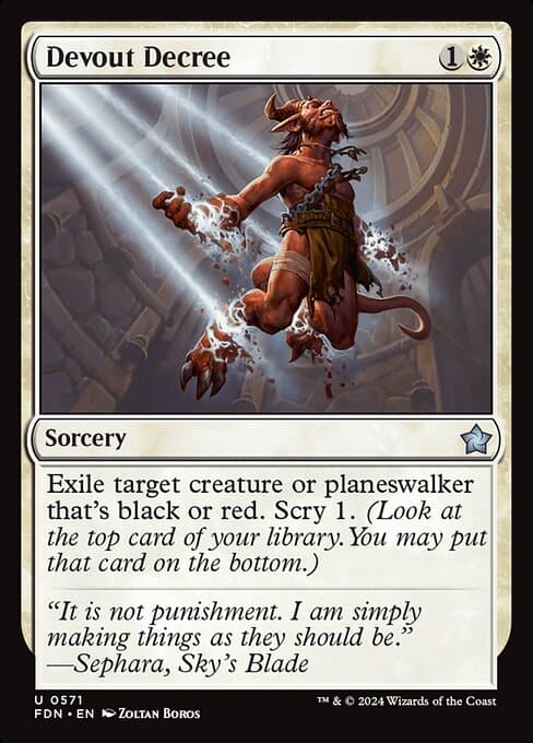 Devout Decree 2019 Magic: The Gathering Core Set 2020