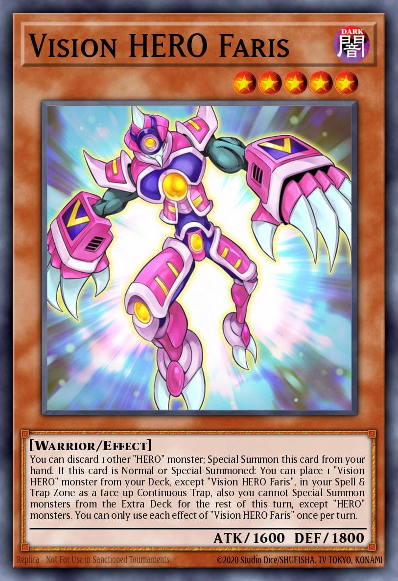 Vision HERO Faris 2022 Yu-Gi-Oh! Ghosts From the Past: 2nd Haunting 1st Edition