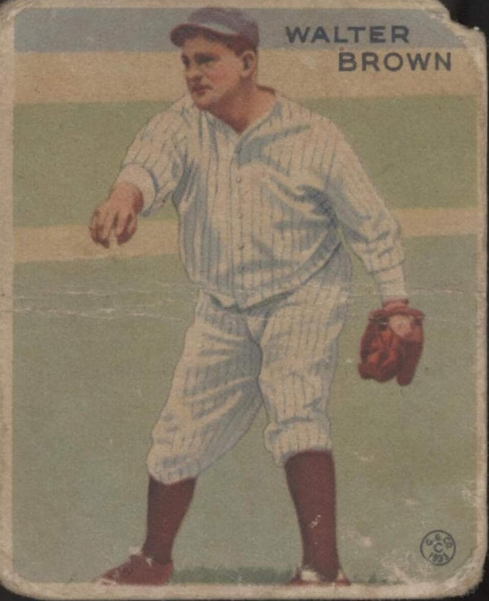 Walter Brown 1933 unknown Goudey