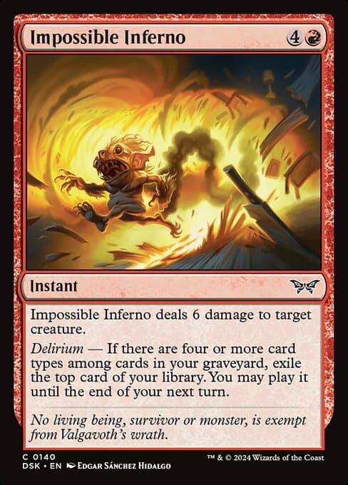 Impossible Inferno 2024 Magic: The Gathering Duskmourn: House of Horror