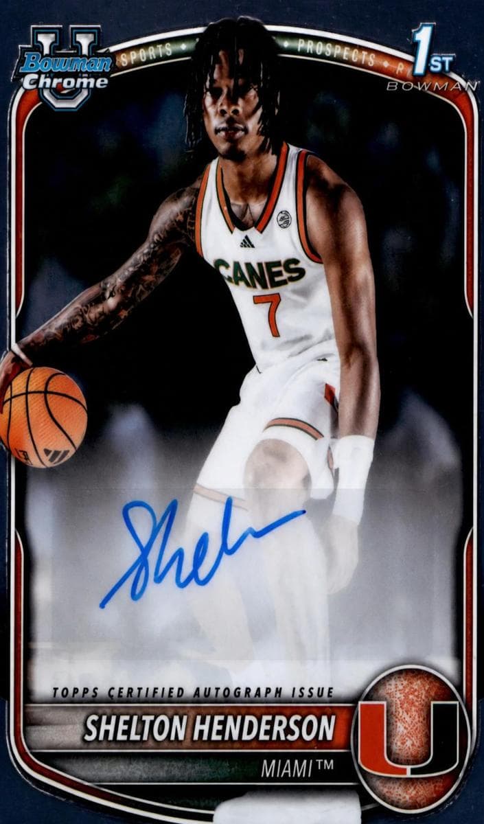 Shelton Henderson trading card