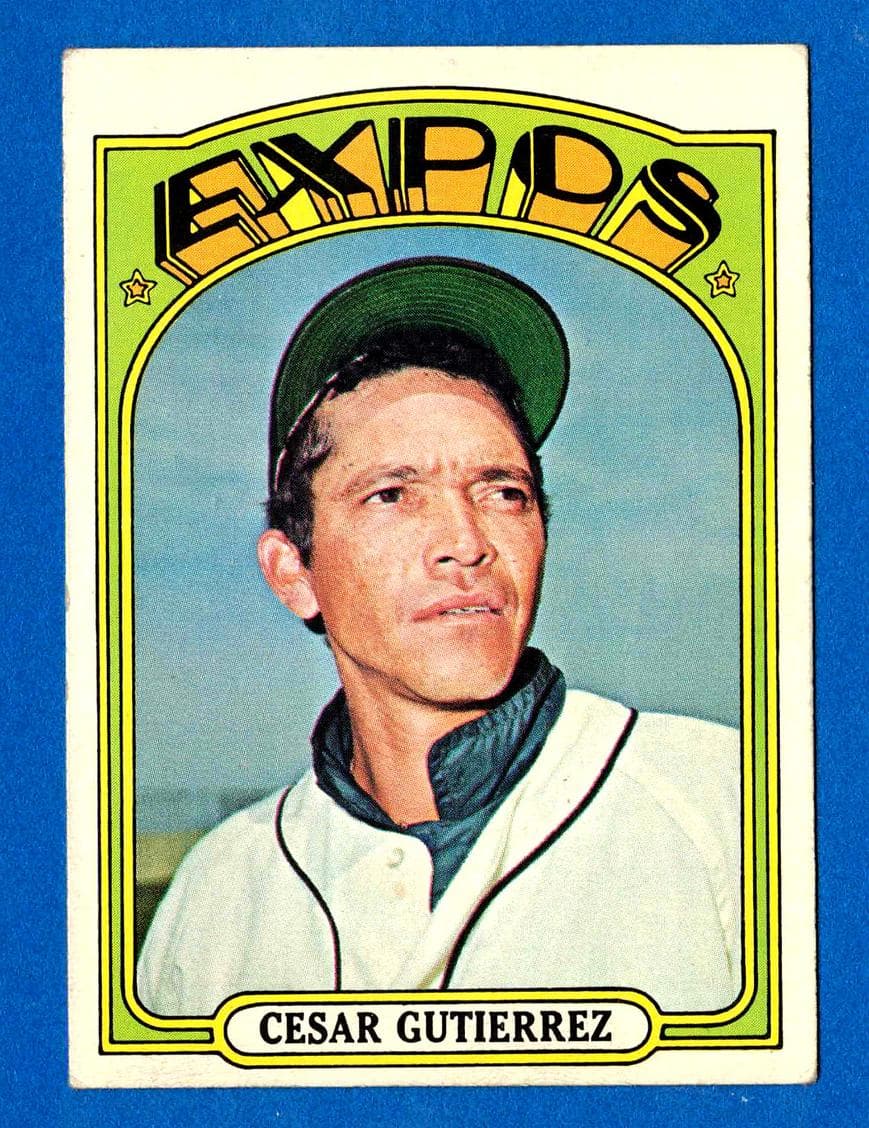 Cesar Gutierrez 1972 topps Topps