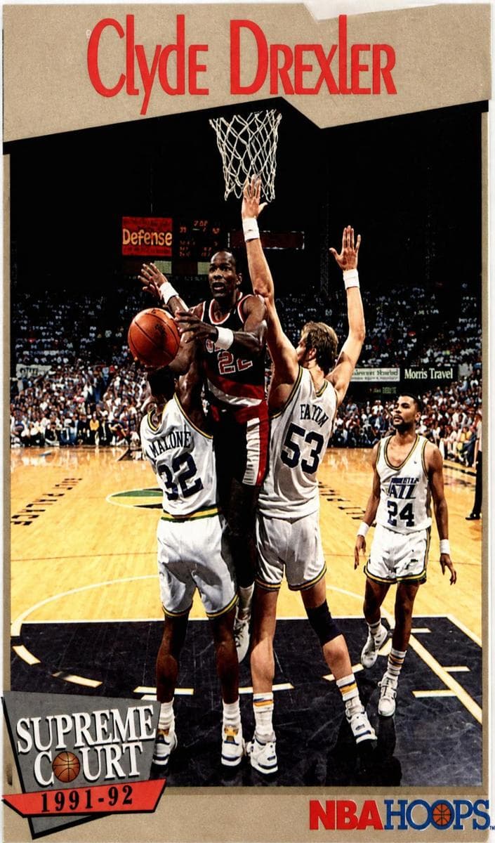Clyde Drexler 1991 panini Hoops