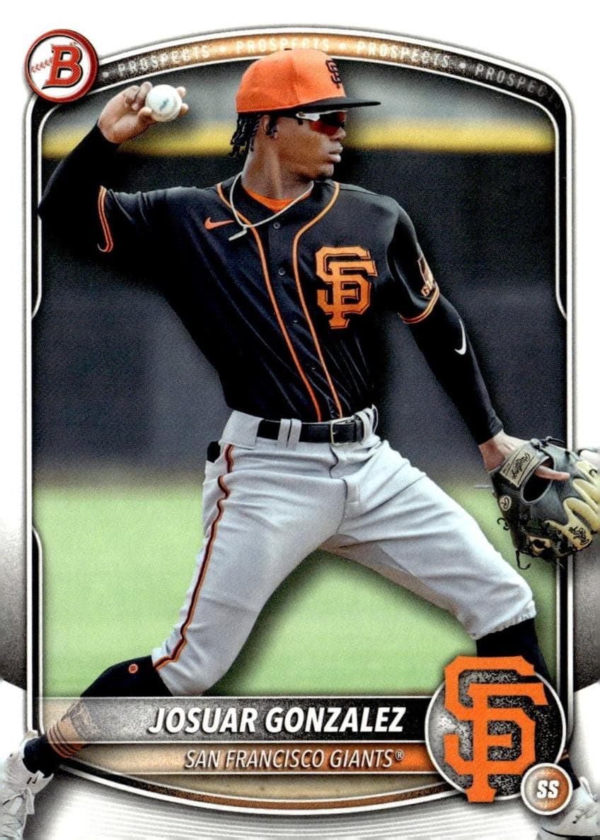 Josuar Gonzalez 2025 bowman Bowman Draft