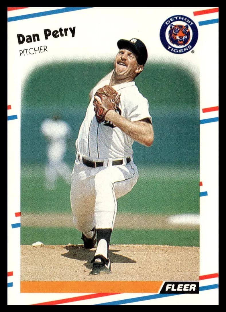 Dan Petry 1988 fleer Fleer