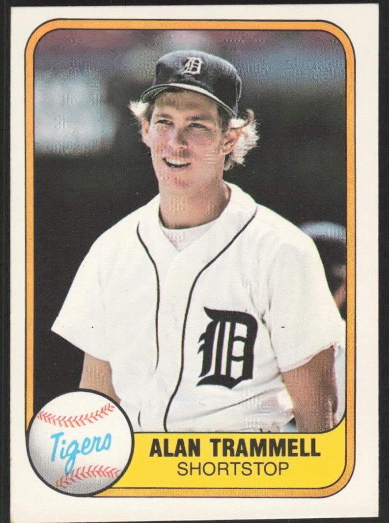 Alan Trammell 1981 fleer
