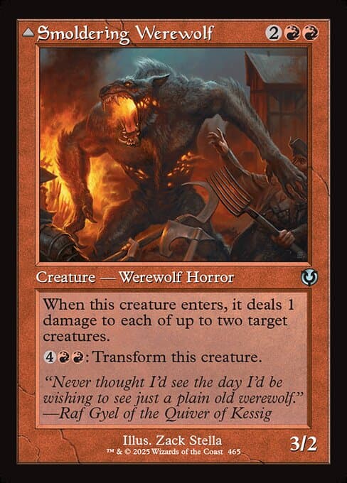 Smoldering Werewolf // Erupting Dreadwolf #465