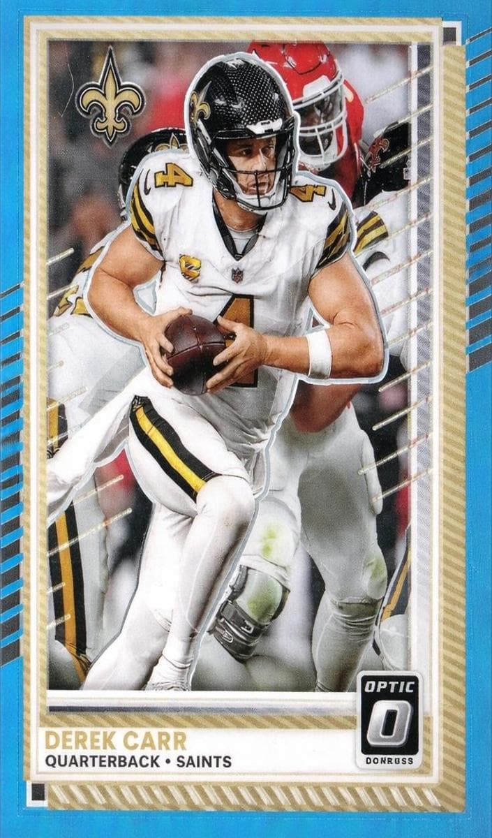 Derek Carr trading card