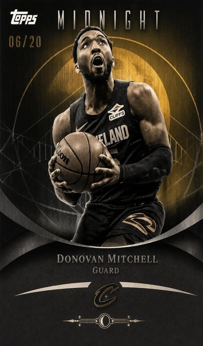 Donovan Mitchell 2025 topps Topps Midnight