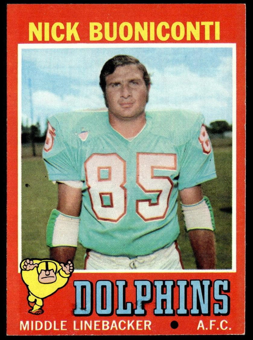 Nick Buoniconti 1971 topps Topps