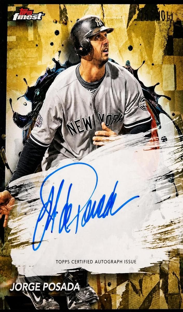 Jorge Posada trading card