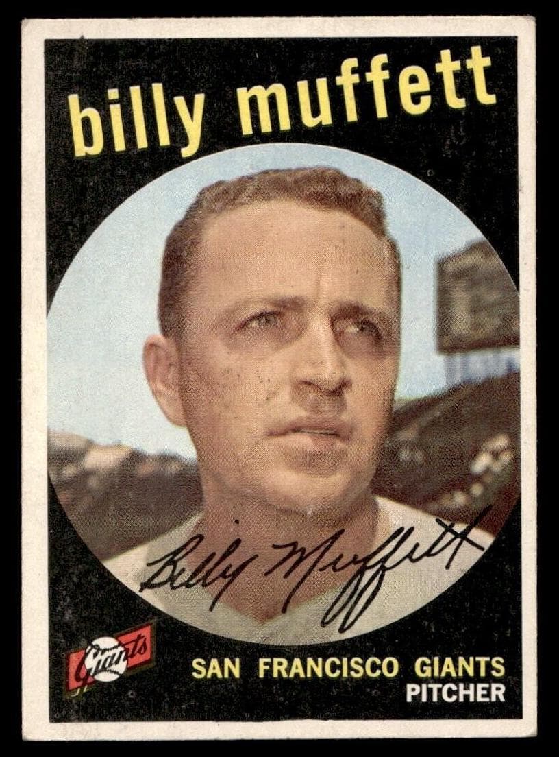Billy Muffett 1959 topps Topps