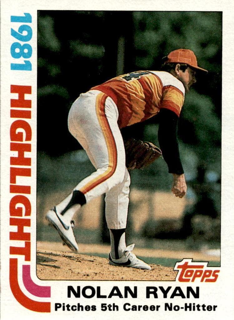 Nolan Ryan 1982 topps Topps