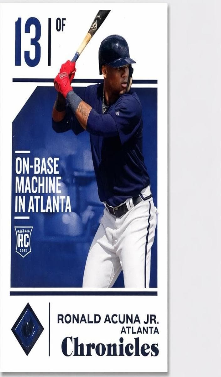Ronald Acuña Jr. trading card