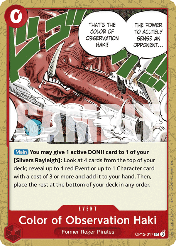Color of Observation Haki 2025 One Piece