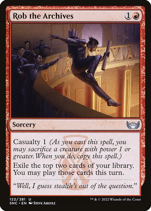 Rob the Archives 2022 Magic: The Gathering Streets of New Capenna