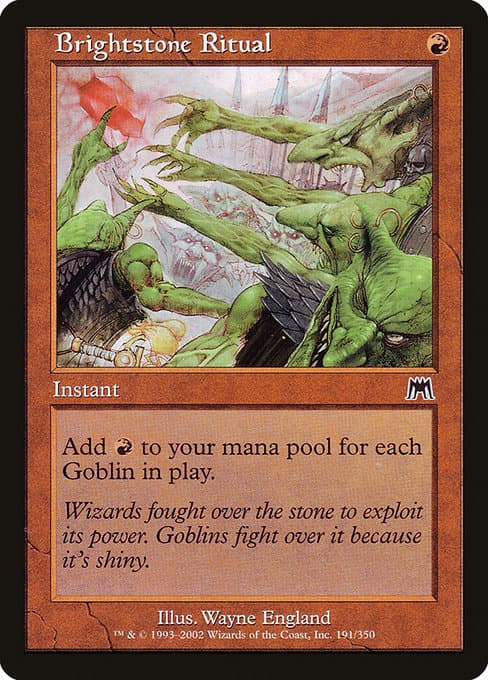 Brightstone Ritual 2002 Magic: The Gathering Onslaught