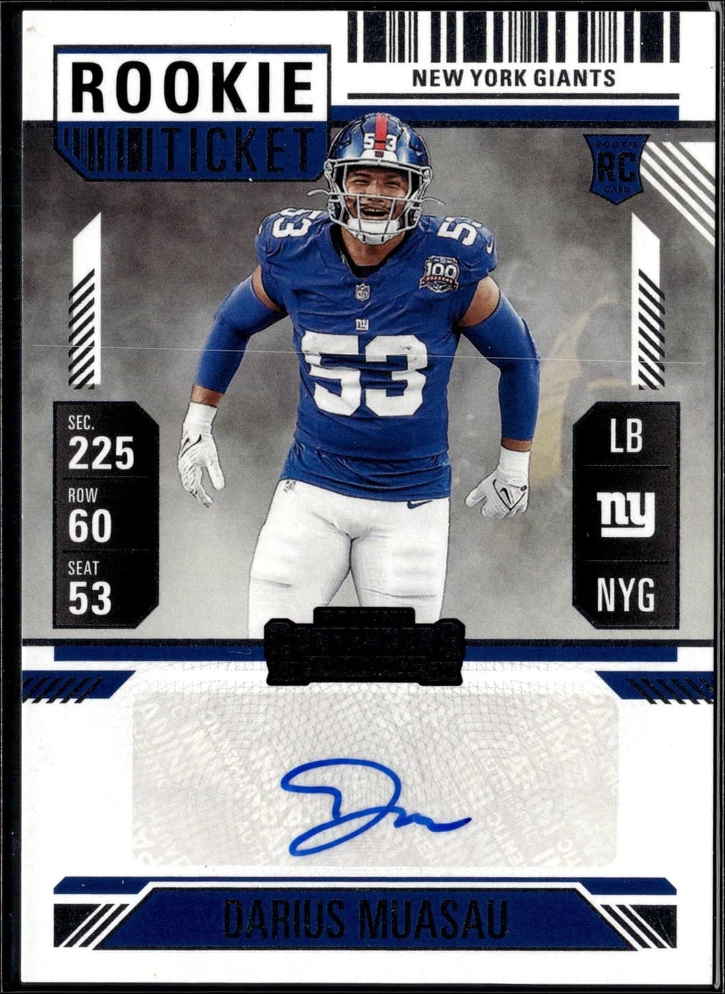 Football DARIUS MUASAU NM 2024 Panini Contenders 2024 Panini Contenders