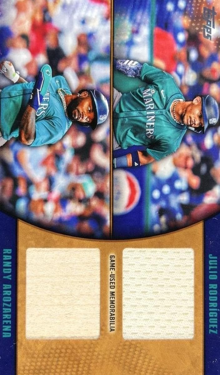 Randy Arozarena / Julio Rodríguez trading card