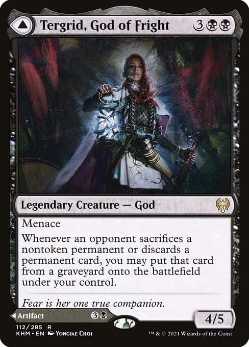 Tergrid, God of Fright & Tergrid's Lantern 2021 Magic: The Gathering Kaldheim