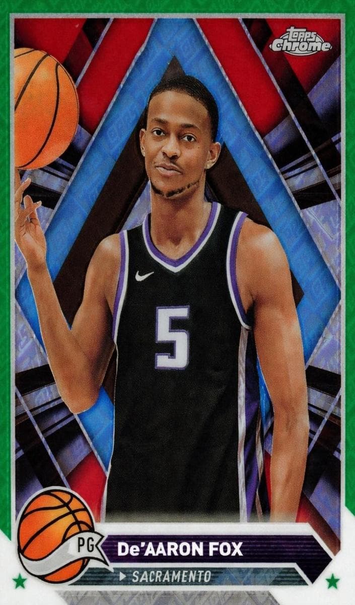 De'Aaron Fox 2023 topps Topps Chrome