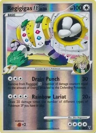 Regigigas FB trading card
