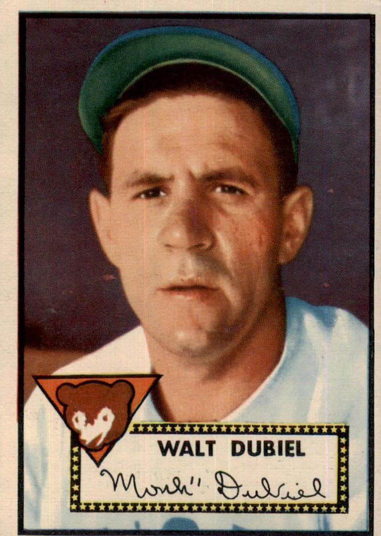 Walt Dubiel 1952 topps Topps