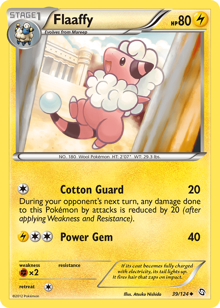 Flaaffy 2012 Pokemon Dragons Exalted